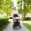 lightest double stroller