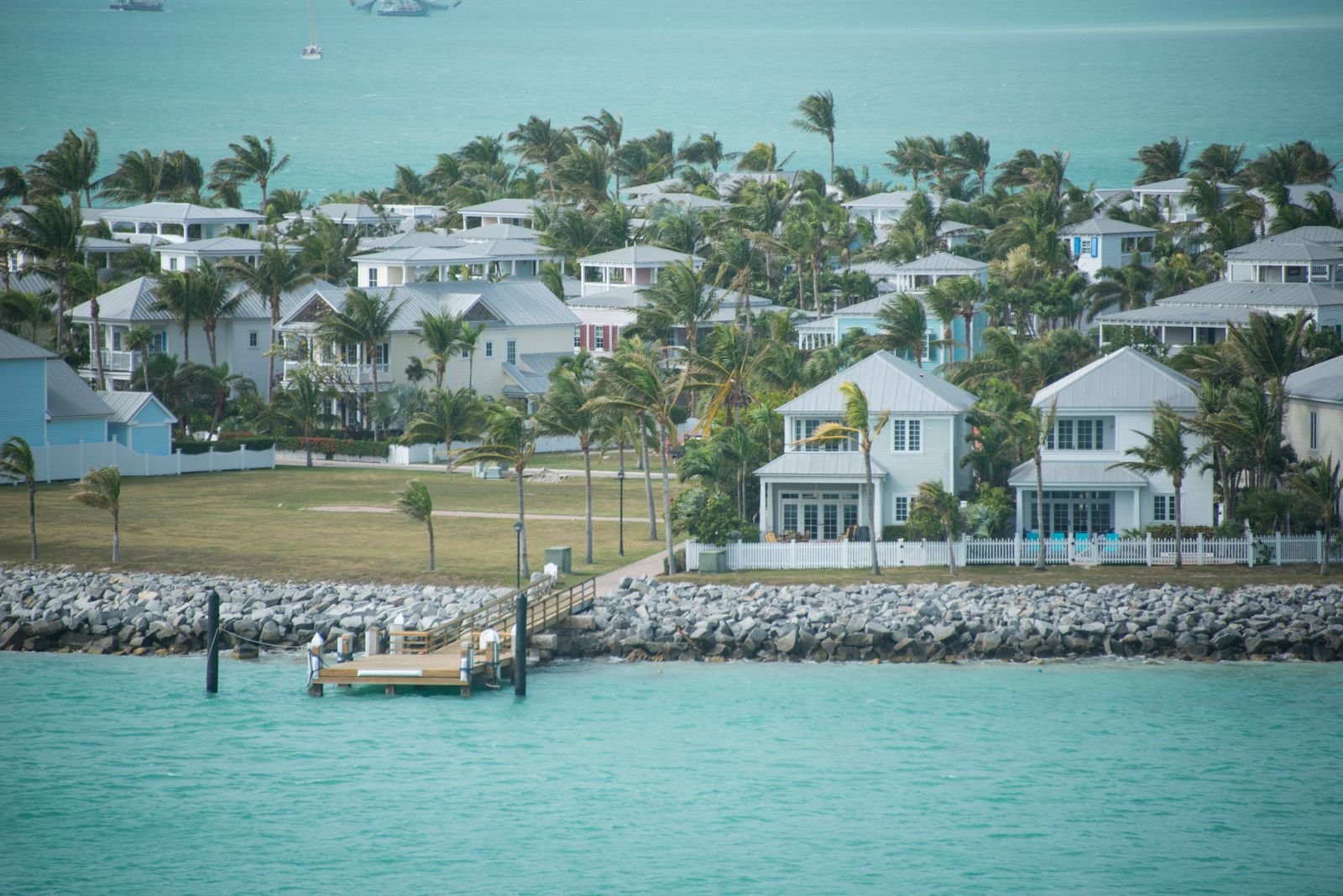 Waterfront cottages at a Key West resort